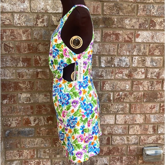 NEW FOR LOVE & LEMONS Lucy Mini Multicolor Dress Size Medium - Picture 5 of 10